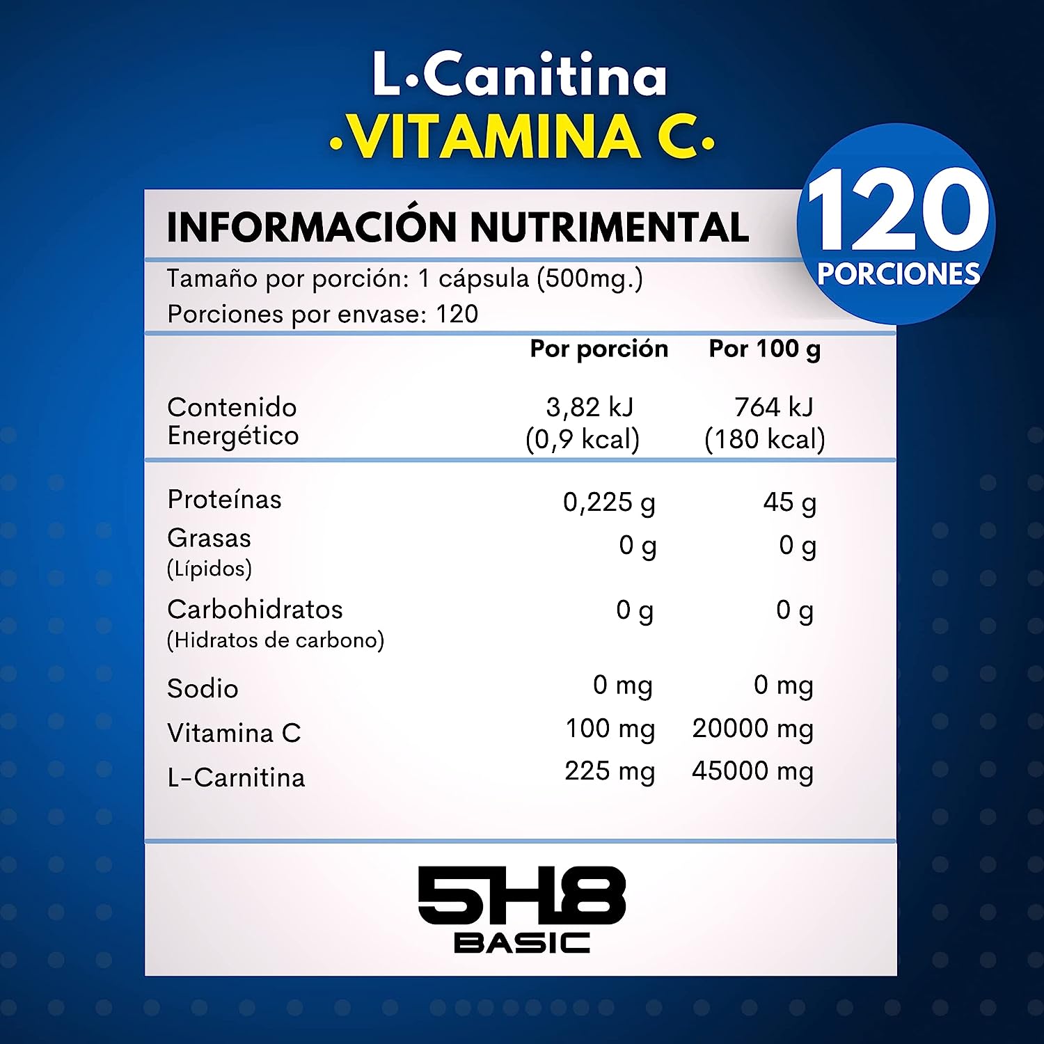 L CARNITINA + VITAMINA C